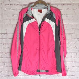 Saucony Women's Vibrant‎ Pink and Gray Running Jacket Size XL